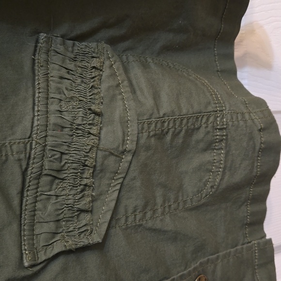 Penningtons-jacket,army green,brass hardware,utility, - Picture 5 of 14